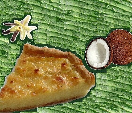 Tarte Vanille Coco, Recette de la Tarte Vanille Coco, Mes Carnets du Monde