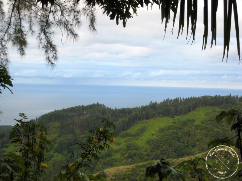 Océan Pacifique vu depuis le Mont Aorai - Randonnée à Tahiti en Polynésie Française