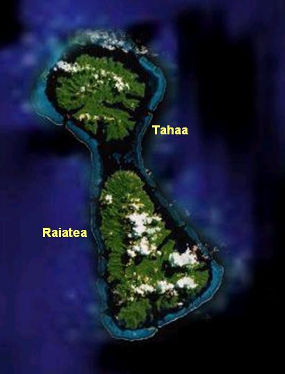 Carte de Tahaa et Raiatea - Voyage et Plongée en Polynésie Française - Mes Carnets du Monde