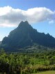 La baie de Cook et la baie d' Opunohu, vue du col des trois cocotiers