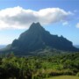 La baie de Cook et la baie d' Opunohu, vue du col des trois cocotiers