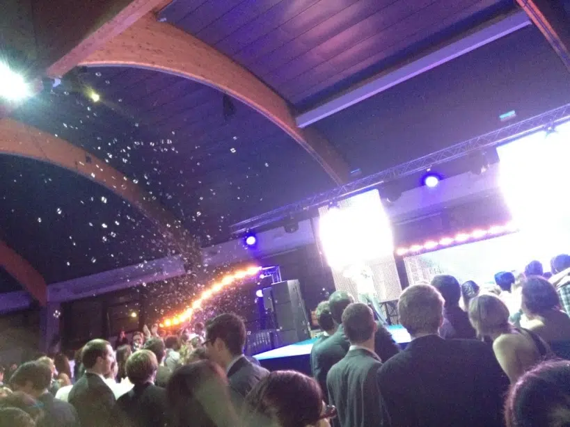 Soirée étudiante à l'ESSEC, lors de mon changement de carrière à l'IMHI