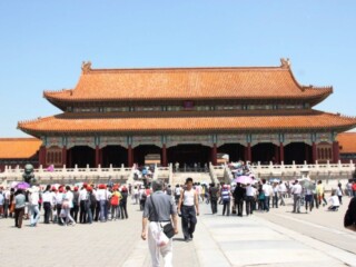 Entrée du Palais dans la Cité Interdite à Pékin, en Chine