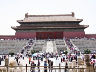 Marches d'Entrée de la cité interdite à Pékin, en Chine