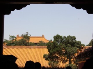Toits de la cité interdite à Pékin, en Chine