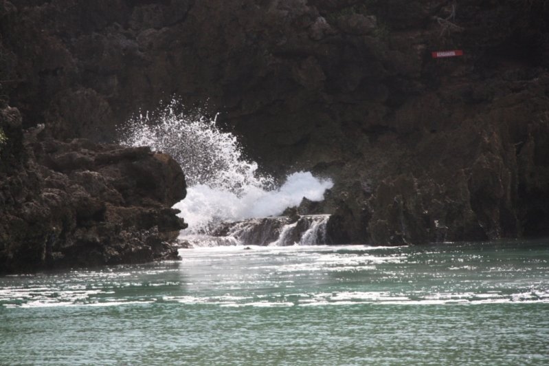 Entrée d'eau de mer dans le lac intérieur