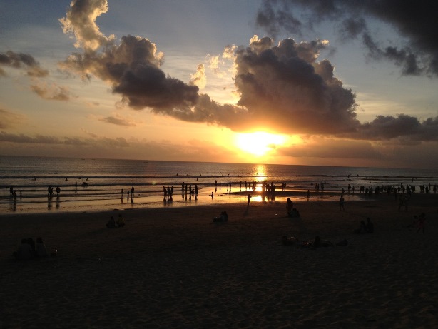 Coucher de Soleil à Kuta Beach