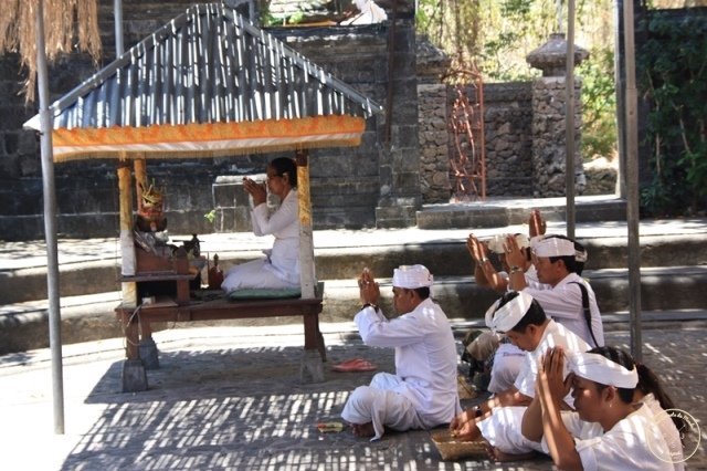 Bénédiction Temple à Bali