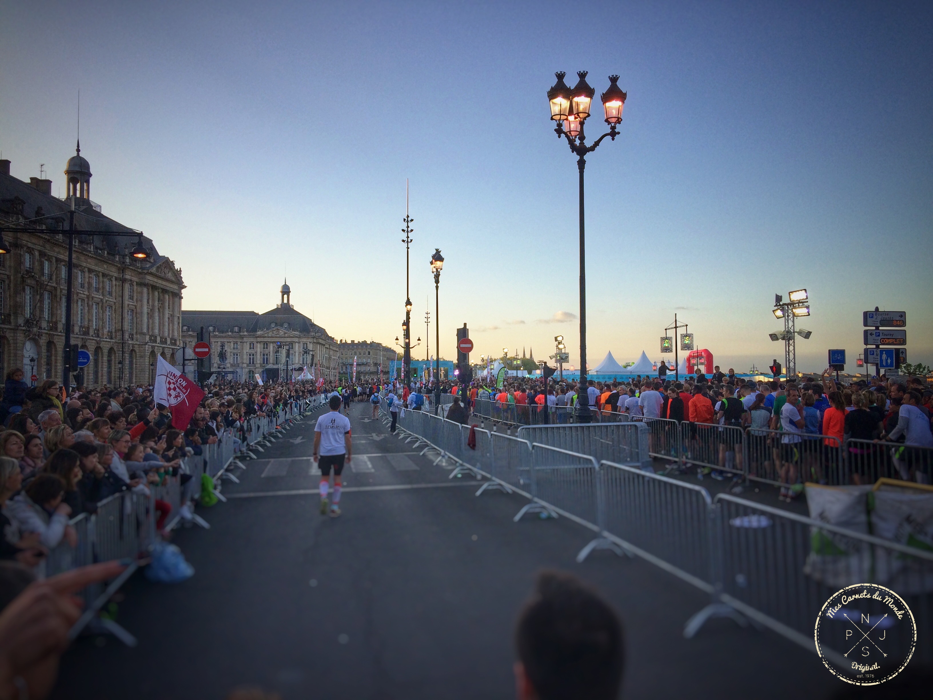 Marathon de Bordeaux : sas de départ