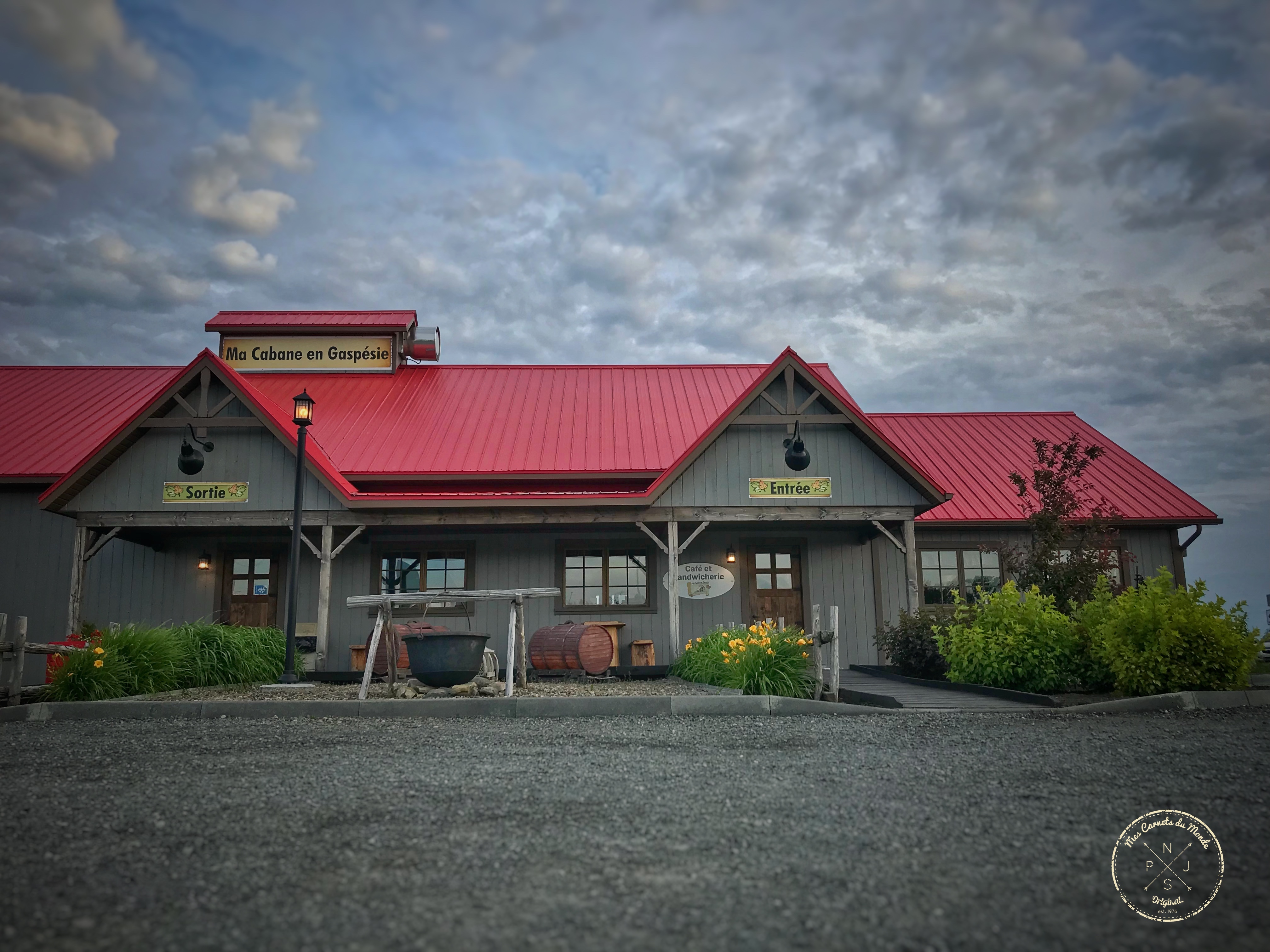 Restaurant de bord de route, la cabane en Gaspésie, à Québec, Canada