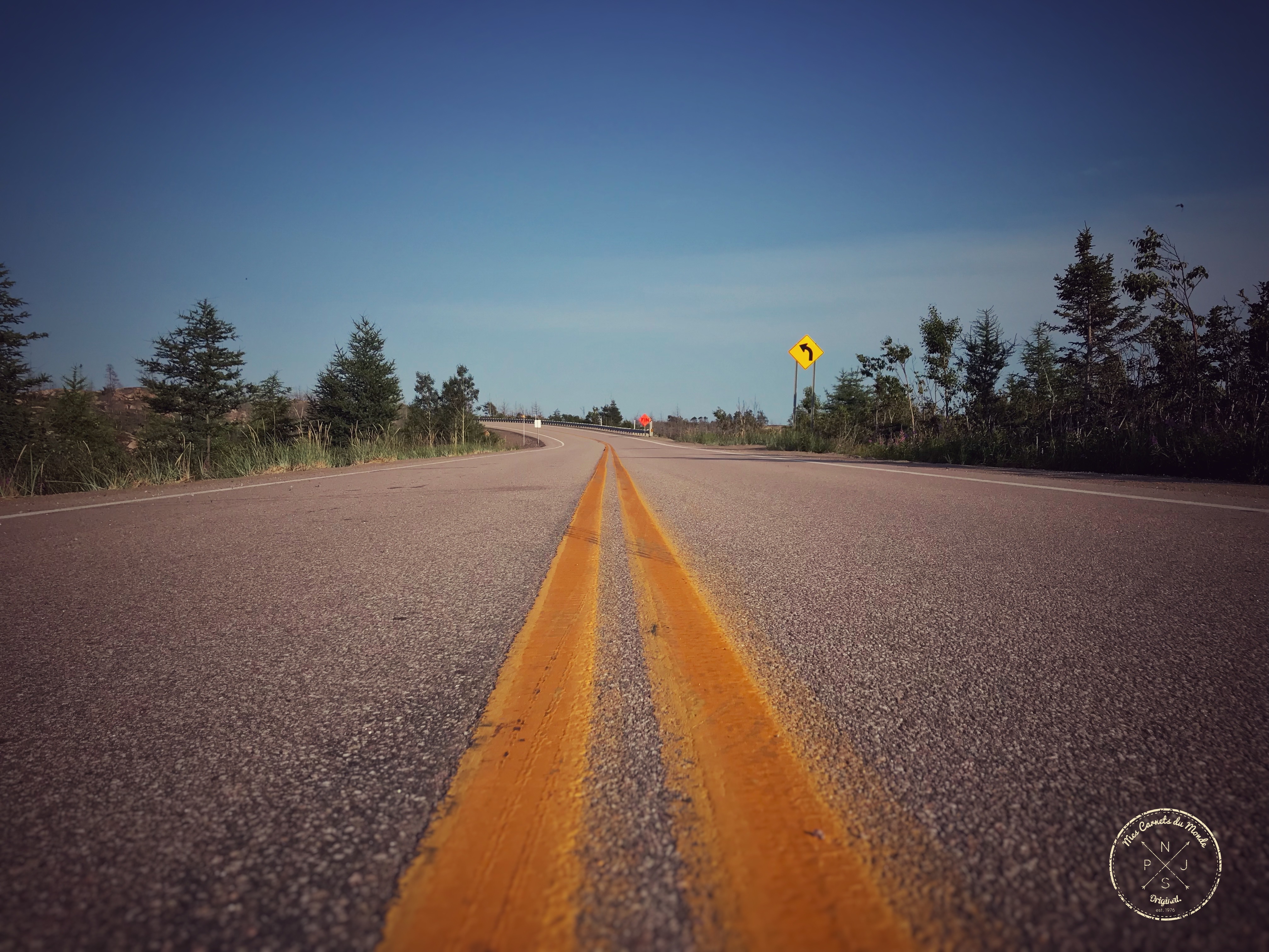 Sur la route de la province de Québec, Canada