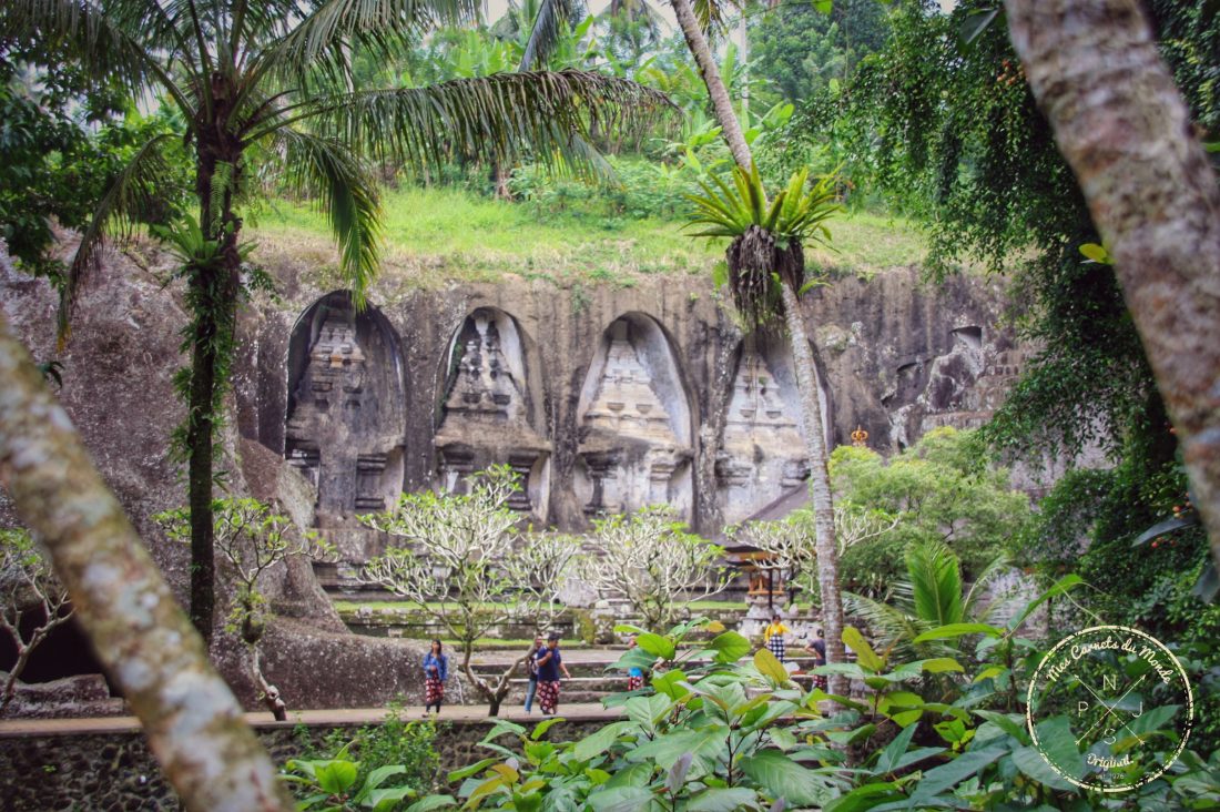 Temple de Gunung Kawih à Bali, creusé dans la roche