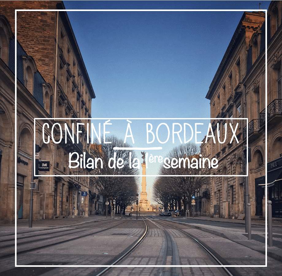 Confinement à Bordeaux, Coronavirus : Bilan semaine 1 - Mes Carnets du Monde