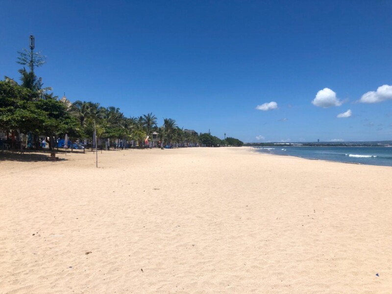 A Bali, Kuta Beach désertée