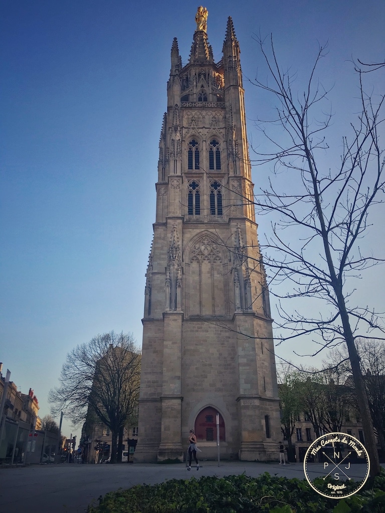 Tour Pey Berland à Bordeaux lors du confinement dû au Coronavirus - Mars 2020
