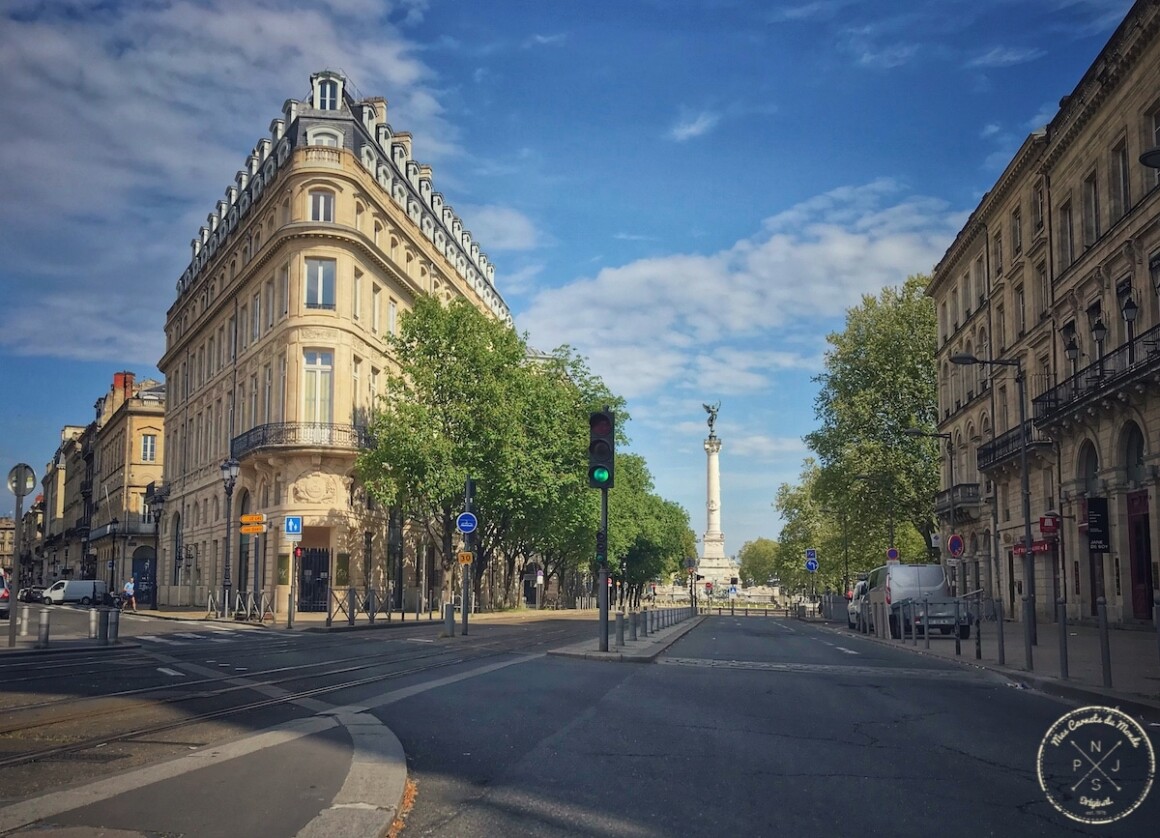 Colonne Girondins à Bordeaux, 2eme week-end de confinement - Mes Carnets du Monde