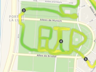 Courir à Bordeaux sur la Place des Quinconces - Parcours Initiales