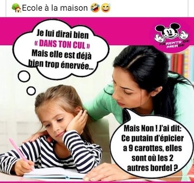 Les Joies de l'Education à la Maison en Confinement en France