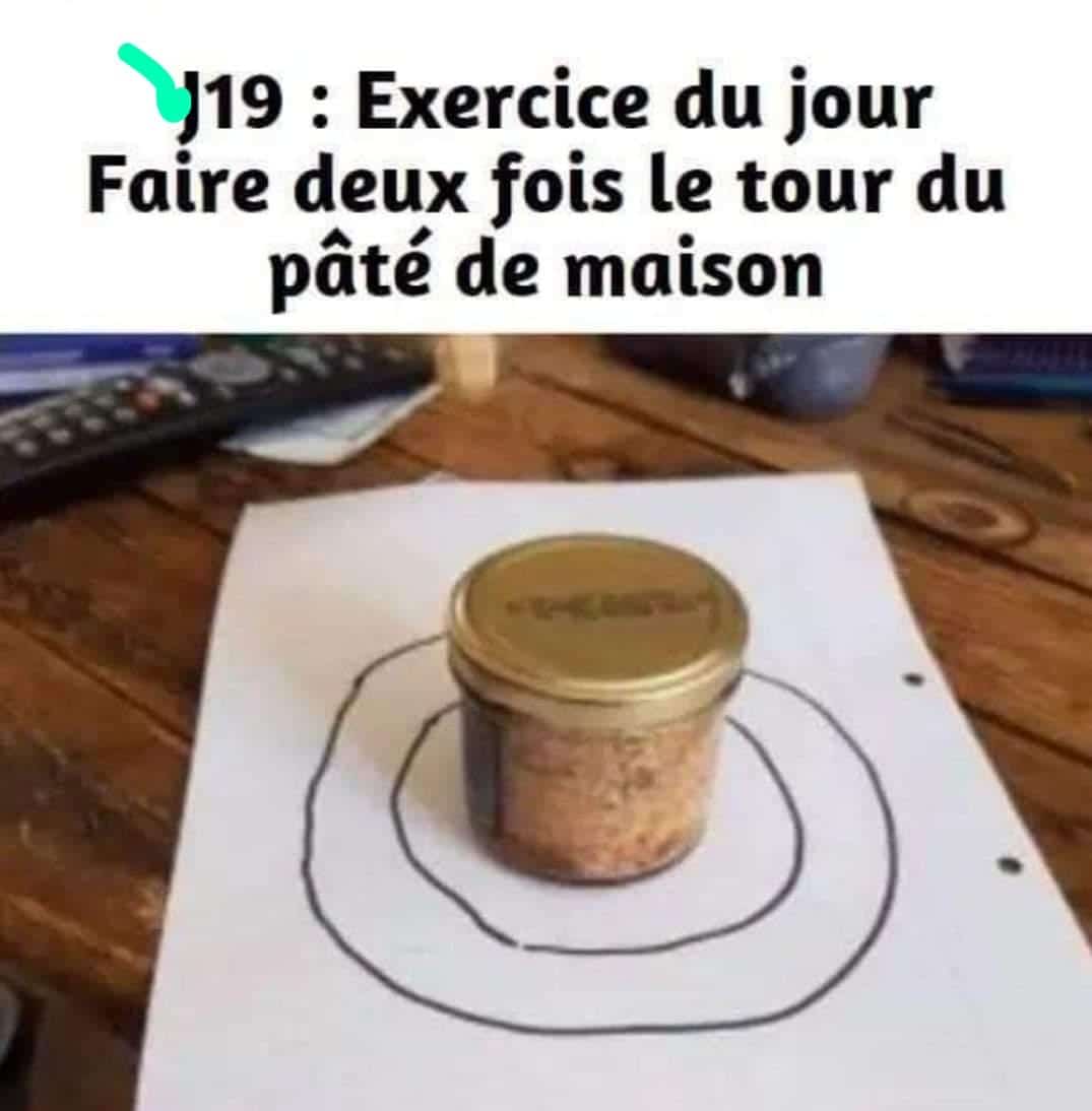 Exercice sportif : Tour du pâté de maison - Confinement Coronavirus 2020