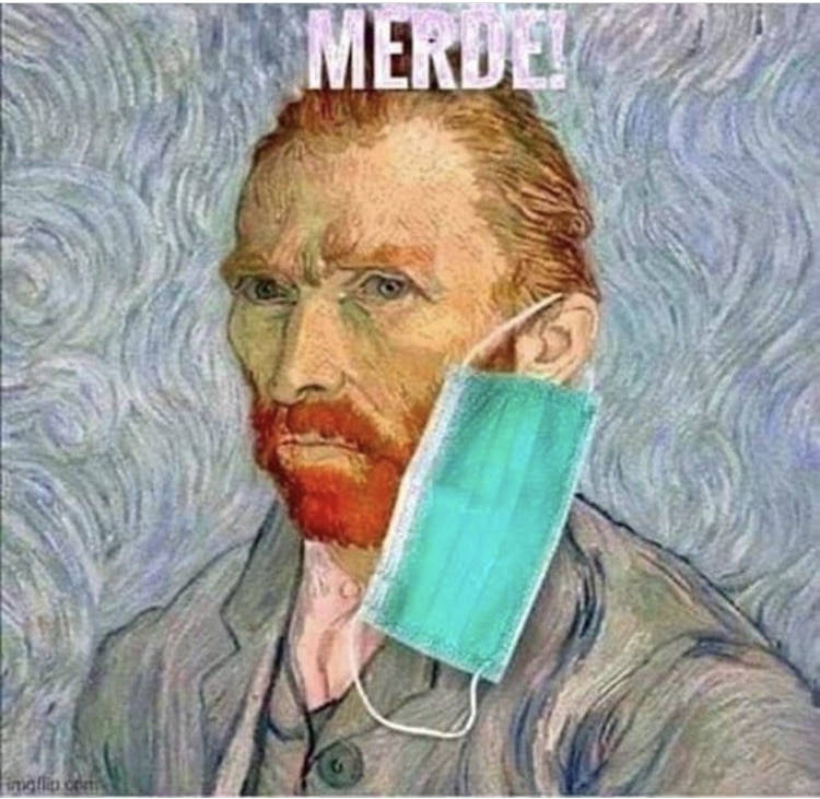 Van Gogh masque Coronavirus