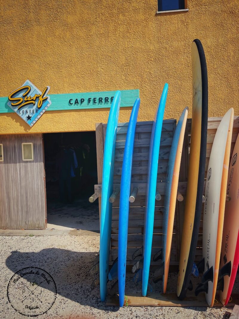 planches de surf de l'école Surf Center au cap ferret - conseils pour débuter en surf