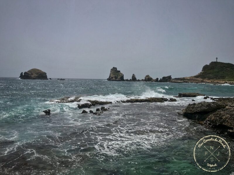 Rochers de la pointe des Châteaux en Guadeloupe